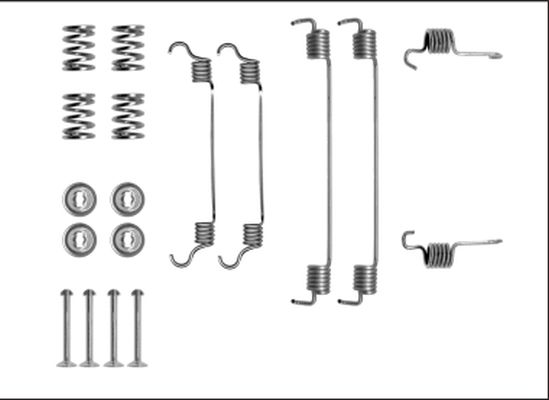 HELLA PAGID Комплектующие, тормозная колодка 8DZ 355 205-901